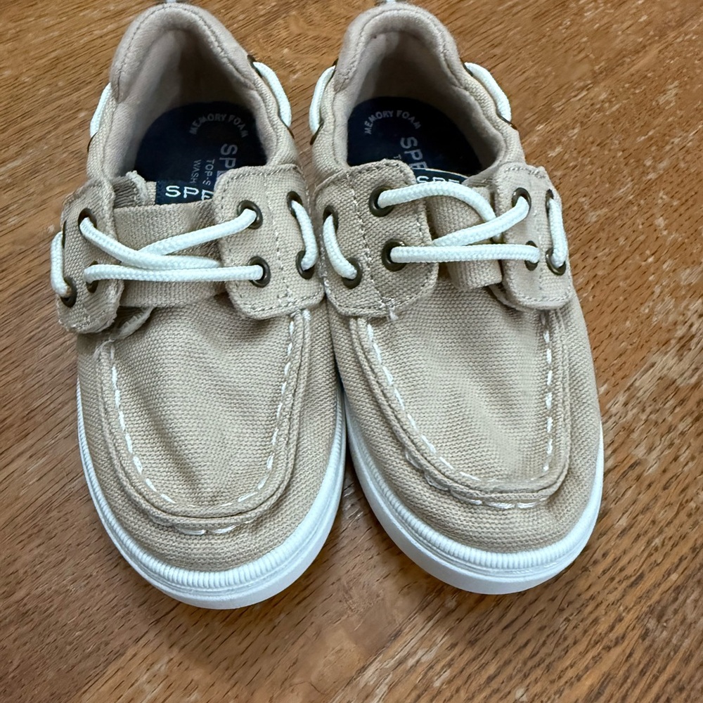 Sperry Kids Beige Moccasins